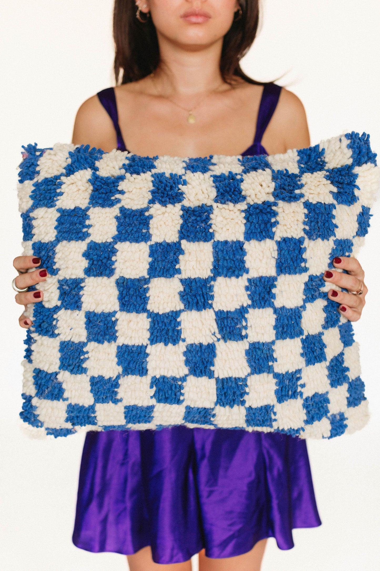 Handmade Moroccan Checkered Pillows