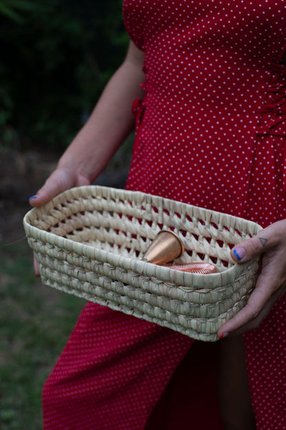 Palm Storage Basket - Morocco Rectangle