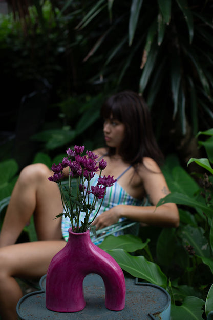 Purple Ceramic Vase Morocco