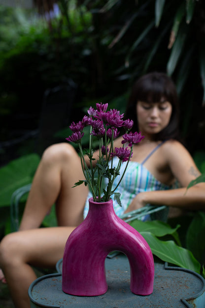 Purple Ceramic Vase Morocco