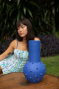 Majorelle Blue Ceramic Vase Morocco -4