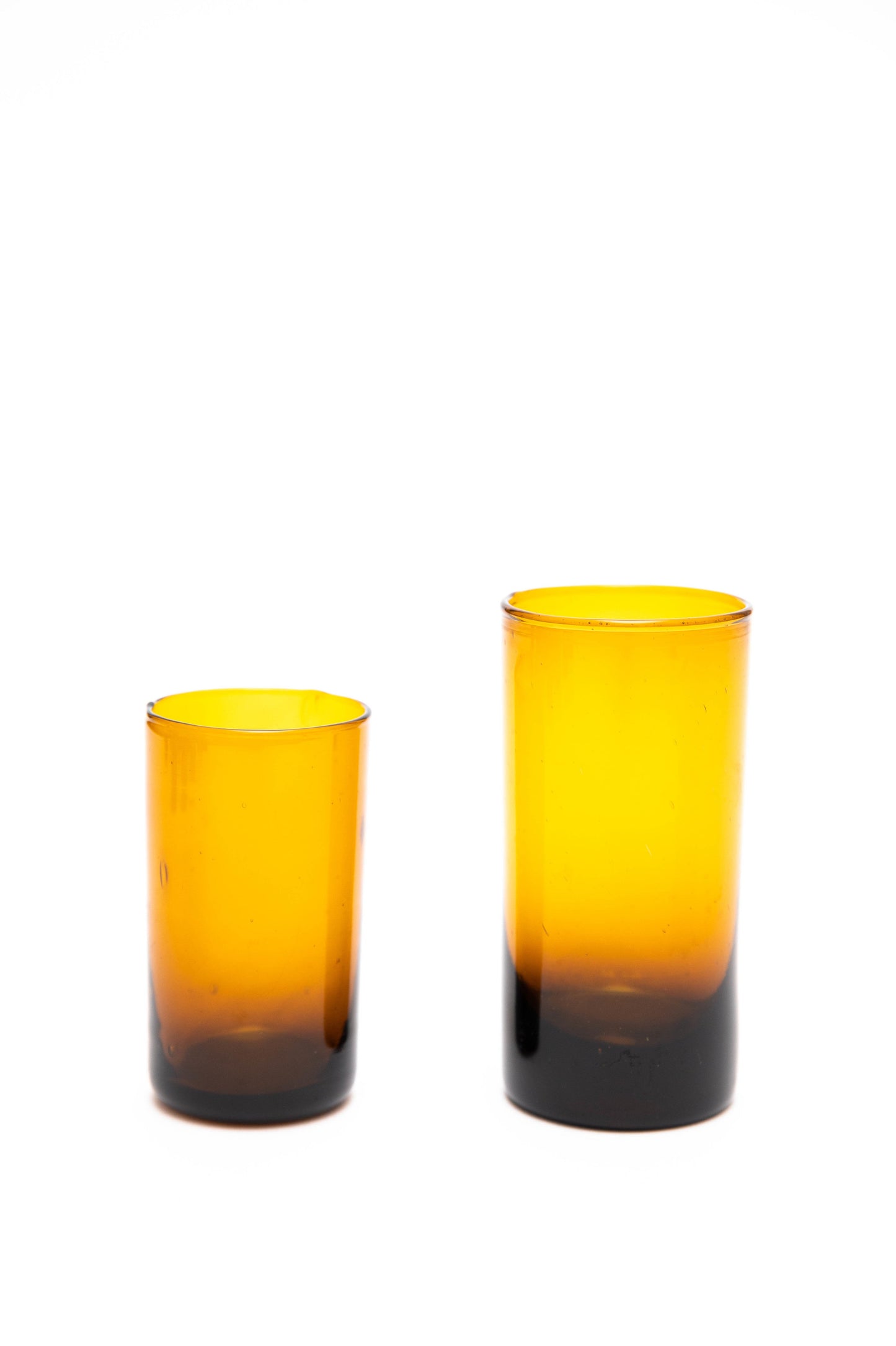 Tall Amber Glass (6)