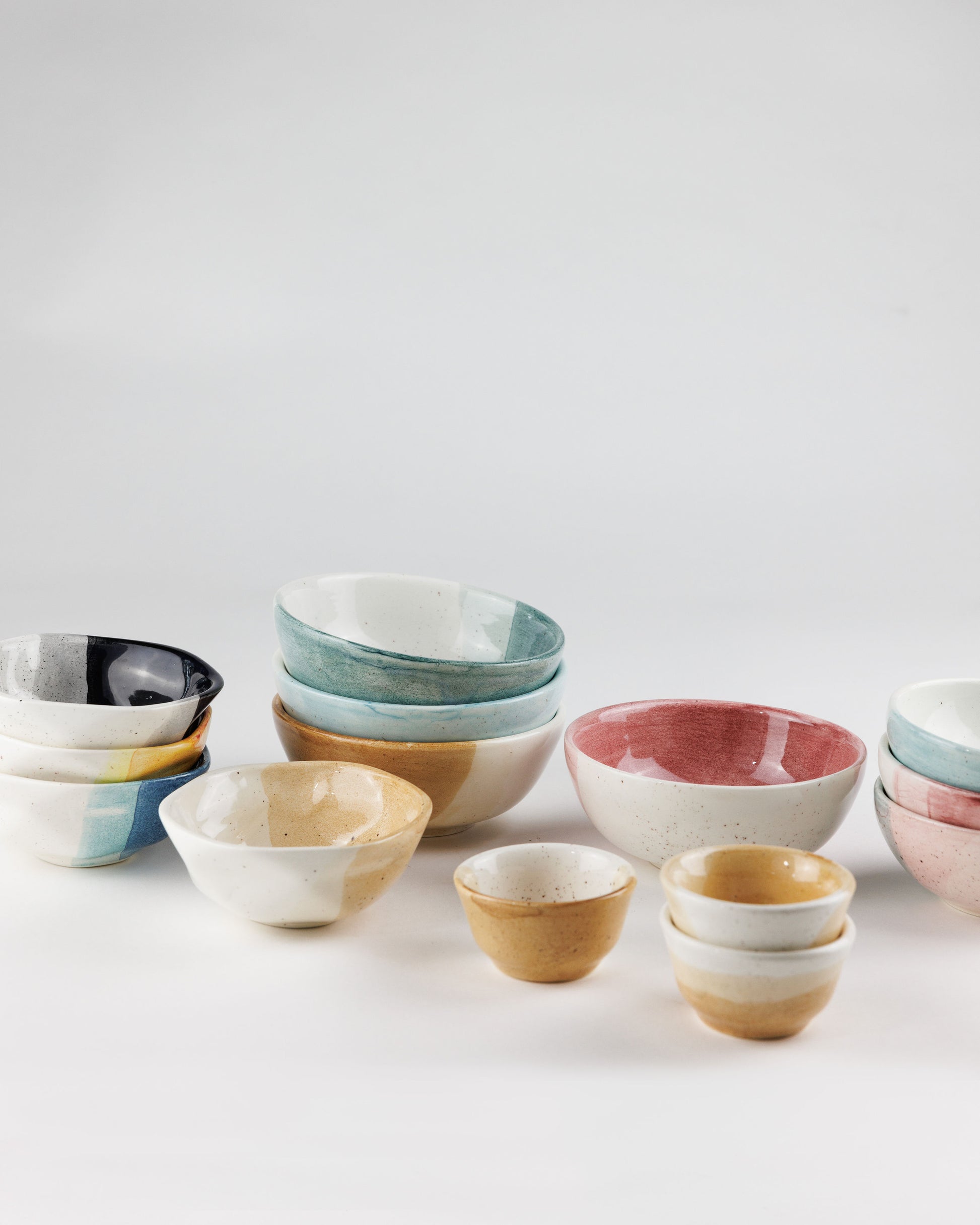 dishes - ceramic, small, multicolor, perfect for rings or trinkets