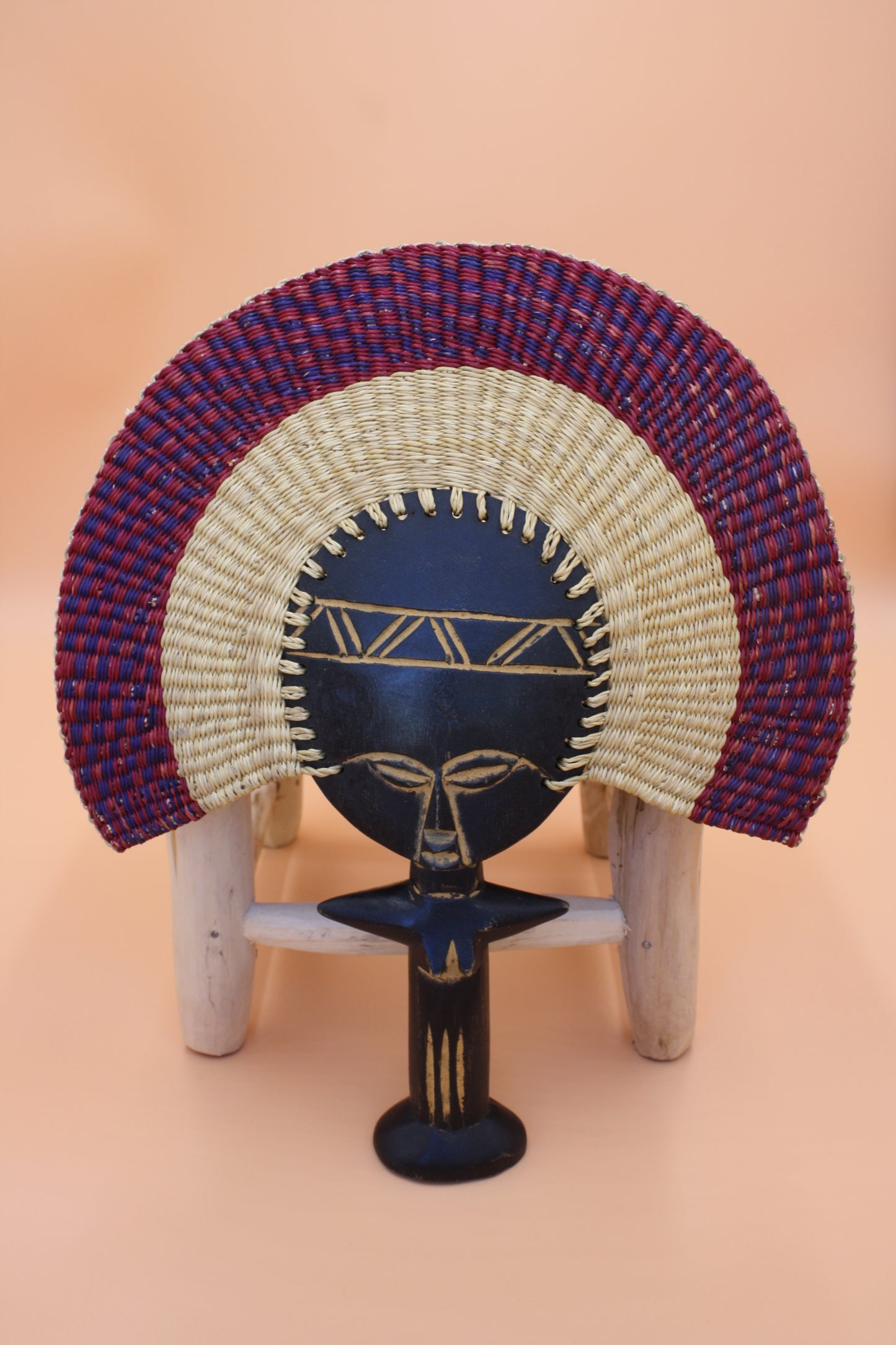 Fan for wall decor handmade by women in Ghana and beautiful wall decor