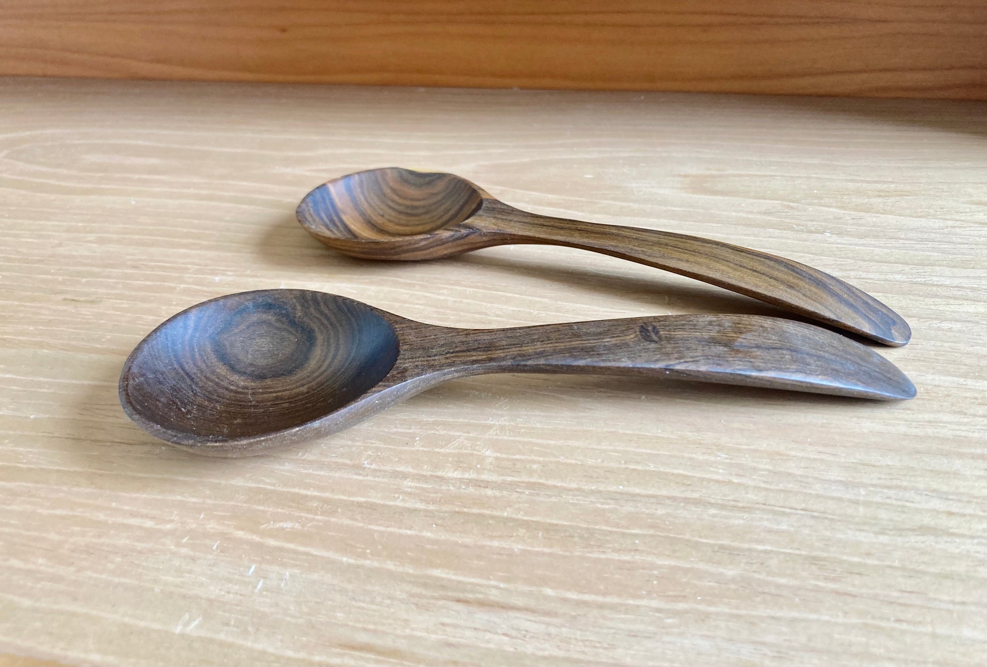 Spoon - Wooden Small, hand-carved in Colombia out of Curari wood