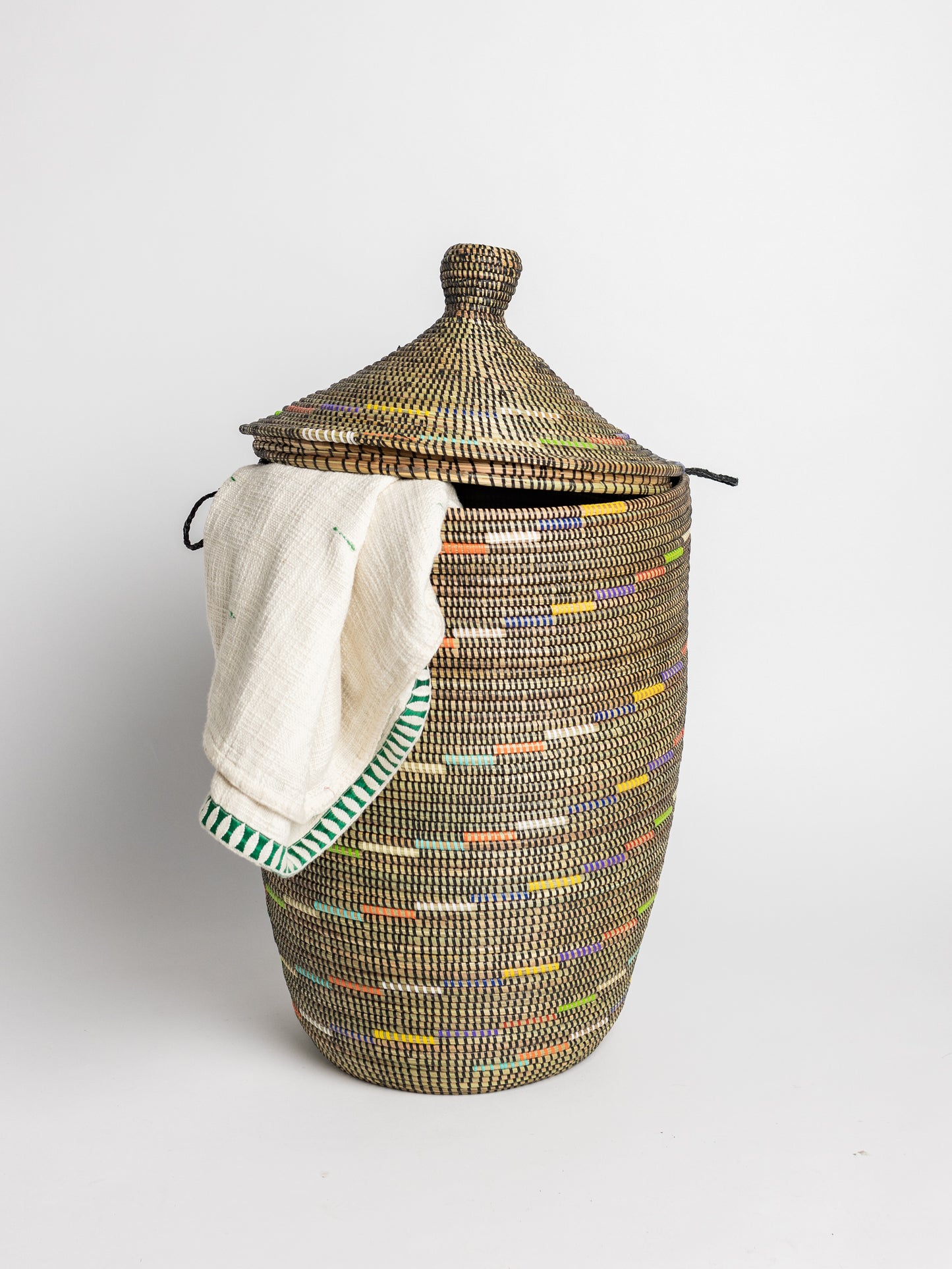 Baskets - 3 nesting sizes with design and handmade in West Africa